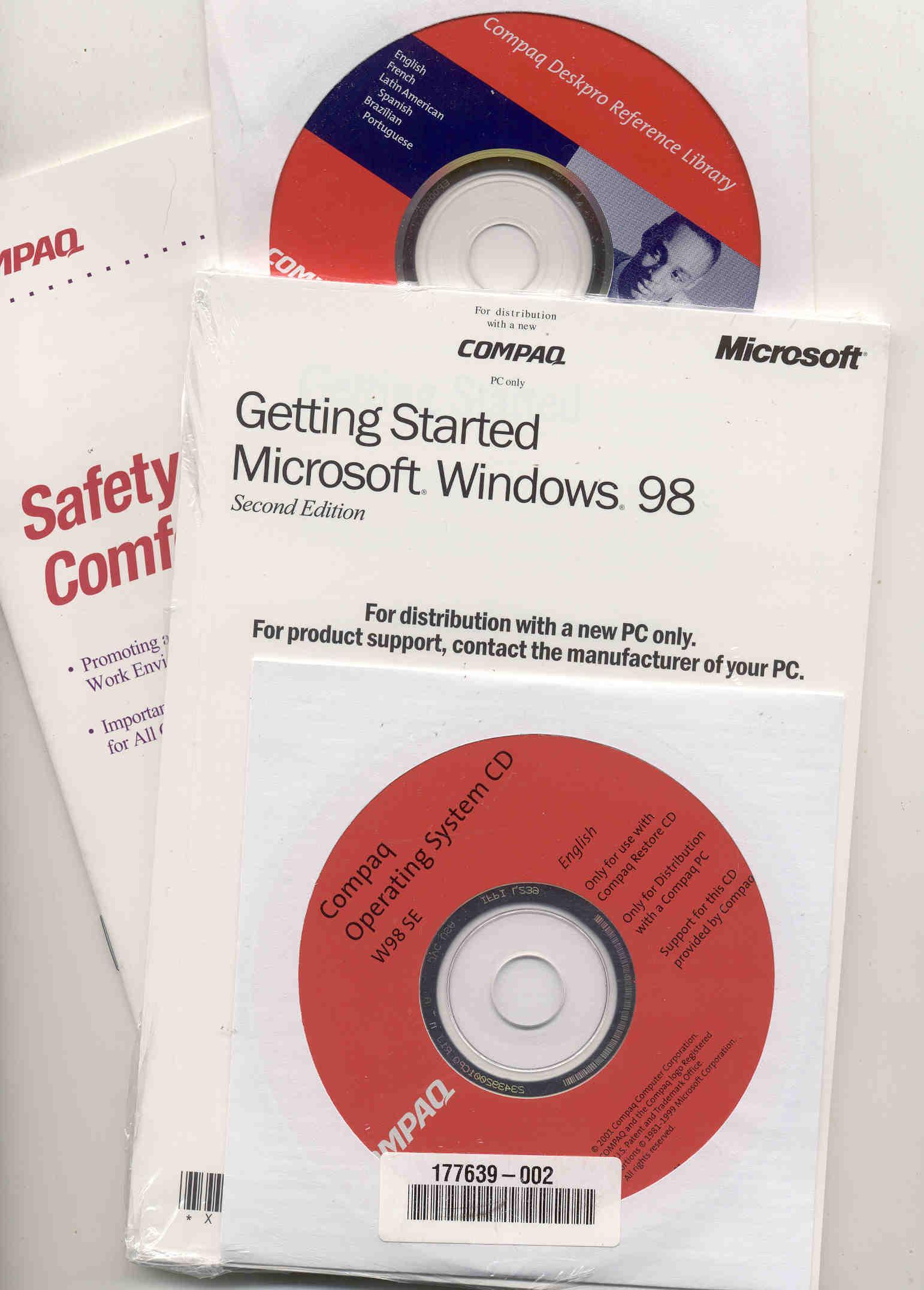 windows 98 second edition cd